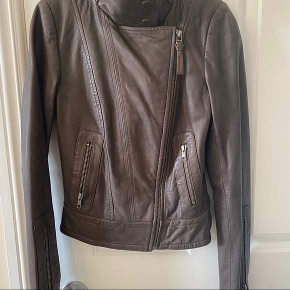 LIKE NEW Mackage Kenya Brown Leather Jacket 💯 Leather XXS - Picture 15 of 16